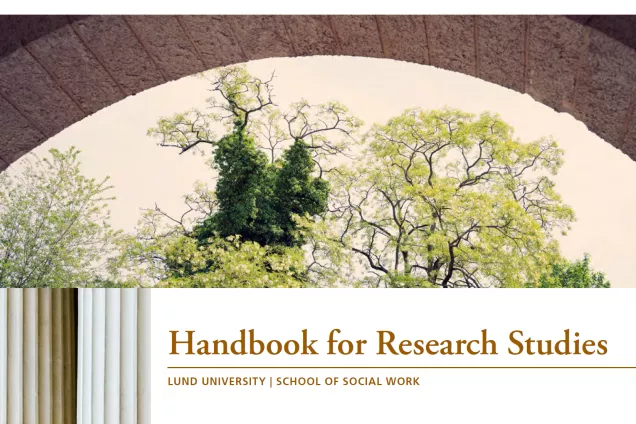 Frontpage of Handbook for Research Studies.
