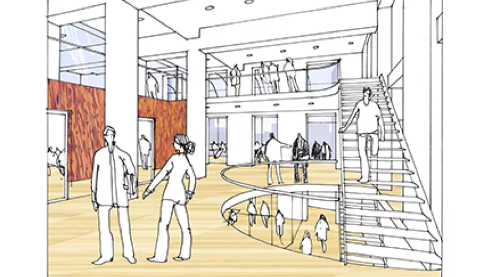 Akademiska Hus investerar i kvarteret Paradis för Lunds universitet. Illustration: Jais arkitekter.