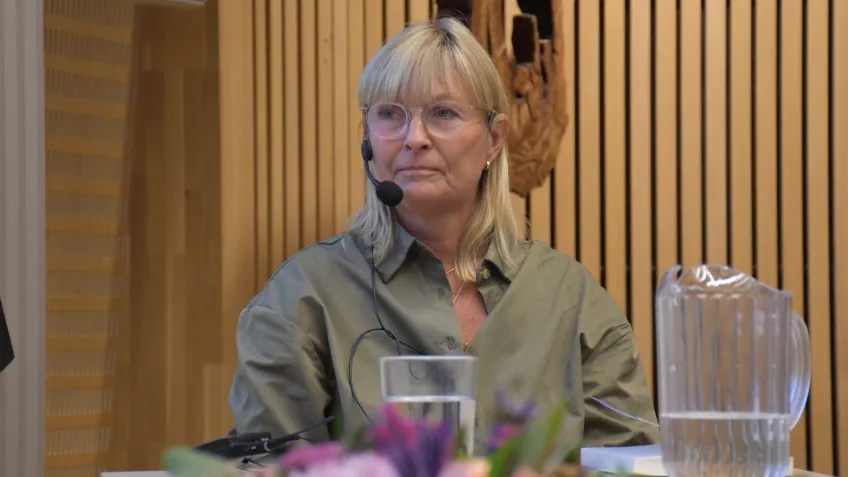 Stina Balldin försvarar sin avhandling.